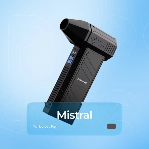 Фото - Вентилятор портативный Proove Mistral (130000RPM) black (HVFM15000201)