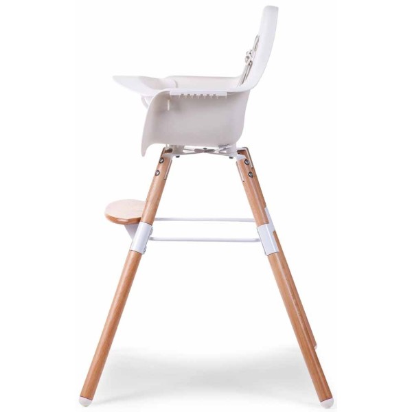 Фото - Стульчик для кормления классический Childhome Evolu 2 Natural/White (CHEVOCHNW)