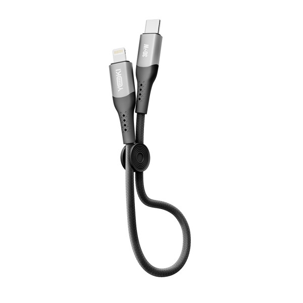 Фото - Кабель синхронізації даних YOKI SOLID Type-C to Lightning 30W 0.25m Black (YK-SO15)
