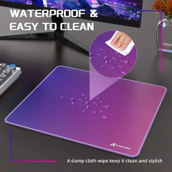 Фото - Коврик для мыши игровой Attack Shark CM03 eSport 450x400x4мм Violet-Blue gradient (CM03VBG_AS)