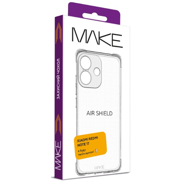 Фото - Чехол для смартфона MAKE AirShield for Xiaomi Redmi Note 17 (MCAS-XRN17)