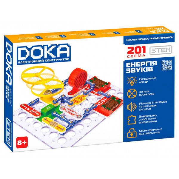 Фото - Електронний конструктор DOKA 201 СХЕМА (D70706)