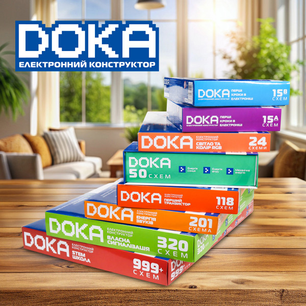 Фото - Електронний конструктор DOKA 201 СХЕМА (D70706)
