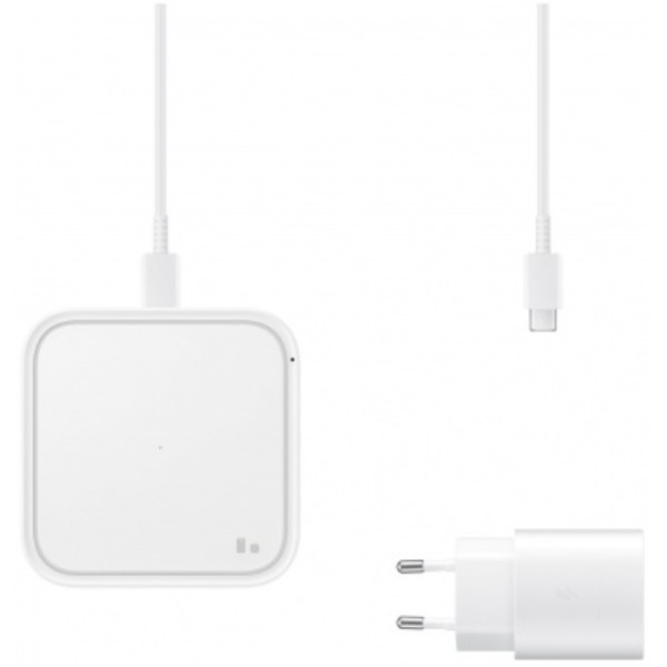 Фото - Беспроводное зарядное устройство Samsung 15W Wireless Charger Pad with TA (EP-P2400TWRGRU)