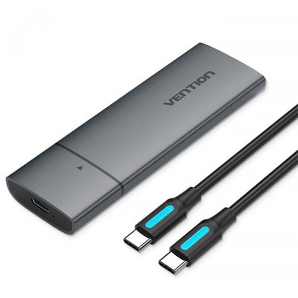 Фото - Зовнішній карман Vention M.2 NVME M-key USB Type-C 3.2 Gray (KPGH0)