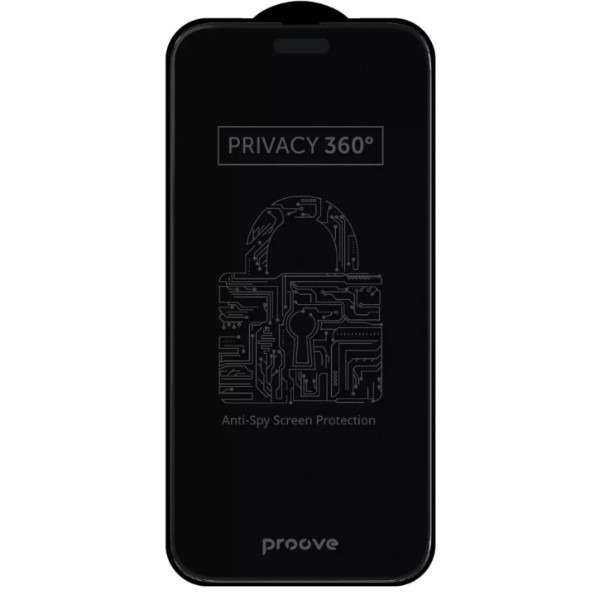 Фото - Захисне скло для смартфону Proove Privacy 360 iPhone 18 Pro black (PGP360I18P01)