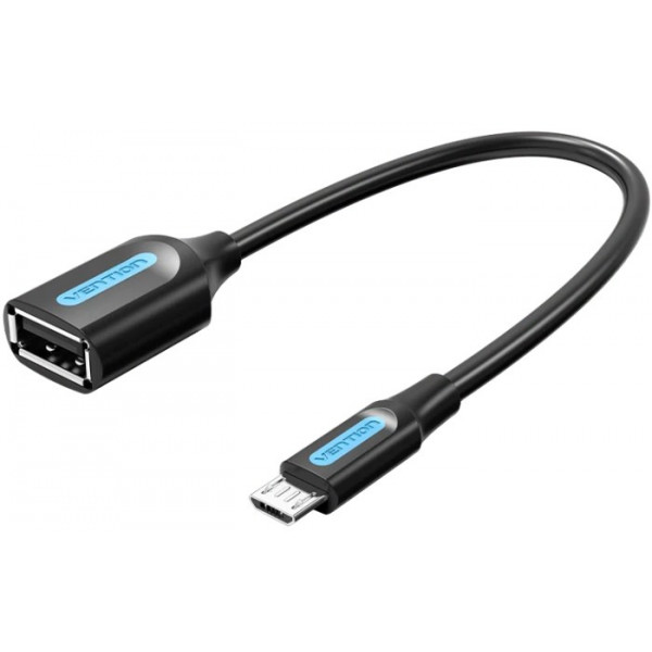 Фото - Переходник Vention USB 2.0 Micro BM - USB AF (OTG) 0.15 м Black PVC (CCUBB)