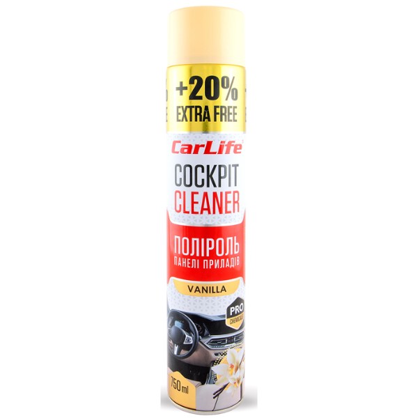 Фото - Поліроль для авто CarLife Ваніль Cockpit Cleaner 750 ml (CF751)