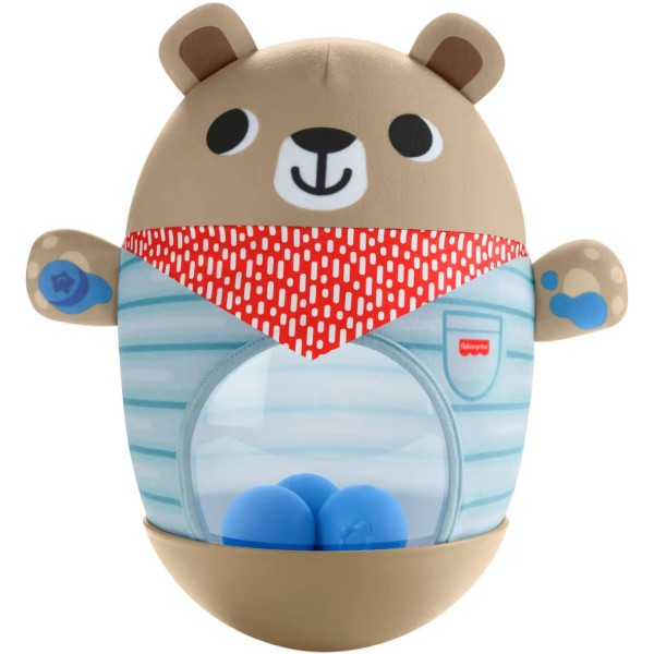 Фото - М'яка іграшка Fisher-Price Ведмедик-неваляйко (JLB83)