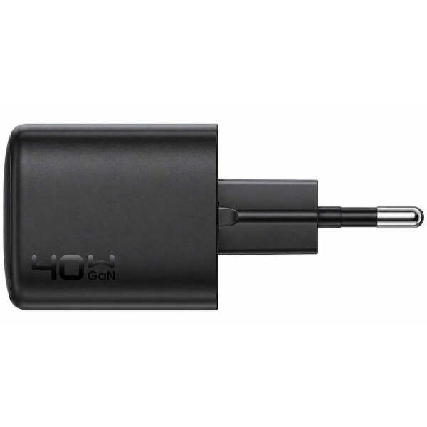 Фото - Сетевое зарядное устройство AceFast A136 PD40W mini GaN USB-C fast charger Black  (6974316286233)