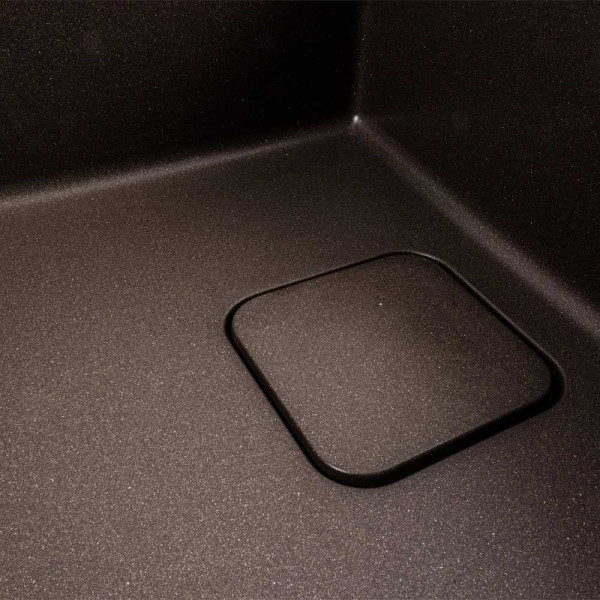 Фото - Мийка кухонна VALESO 7850 CUBE матова Темна скеля