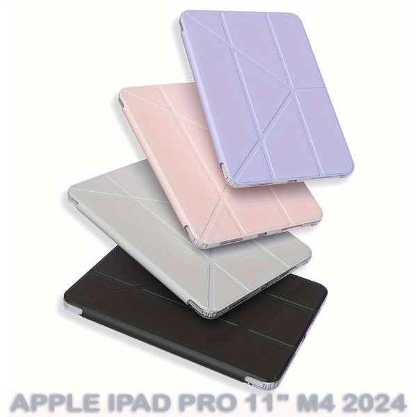 Фото - Чехол для планшета BeCover Ultra Slim Origami Transparent for Apple iPad Pro 11" M4 2024 Purple (711692)