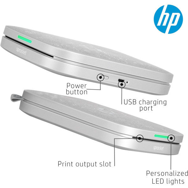 Фото - Фотопринтер HP Sprocket Grey (HPISP3X4W)
