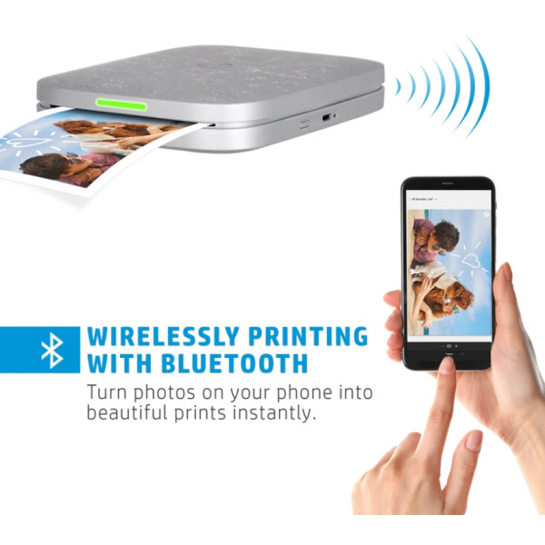 Фото - Фотопринтер HP Sprocket Grey (HPISP3X4W)