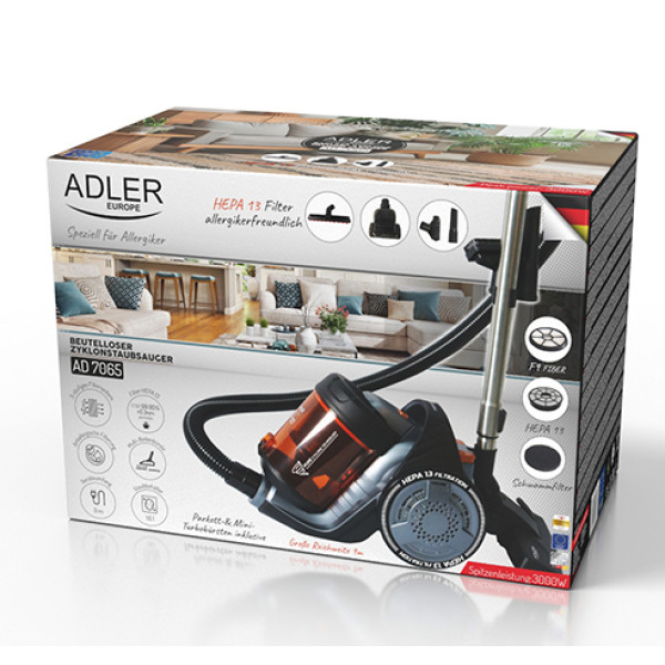 Фото - Пылесос для сухой уборки без мешка Adler AD 7065