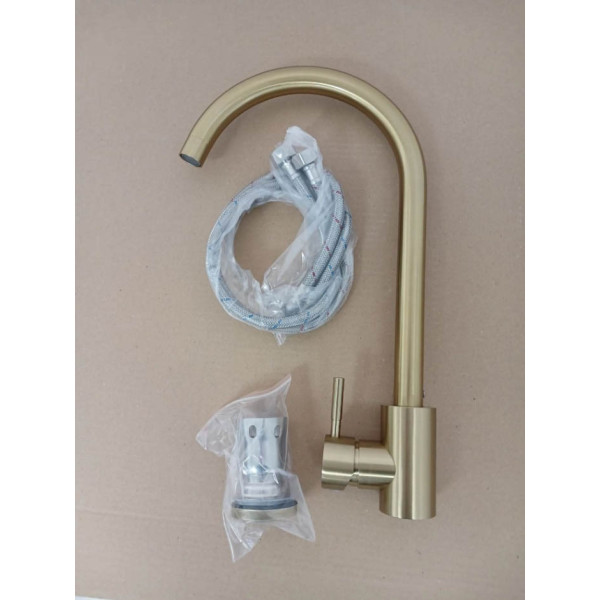 Фото - Смеситель кухонный VALESO JW449 PVD золотой