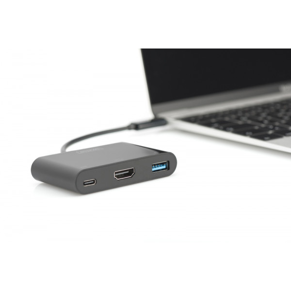Фото - Перехідник Digitus USB-C - HDMA 2xUSB (DA-70855)