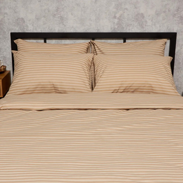 Фото - Комплект постільної білизни Moon&Star Бязь Gold Люкс Sand Lines King Size 220x240 нав. 4х50х70 (MS-820009733)