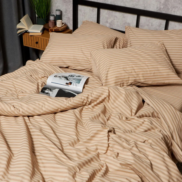 Фото - Комплект постільної білизни Moon&Star Бязь Gold Люкс Sand Lines 143х210 см нав. 4х70х70 (MS-820009749)
