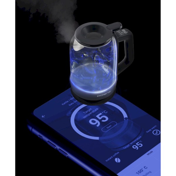 Фото - Електричний чайник Polaris PWK 17107CGLD WIFI IQ Home Black