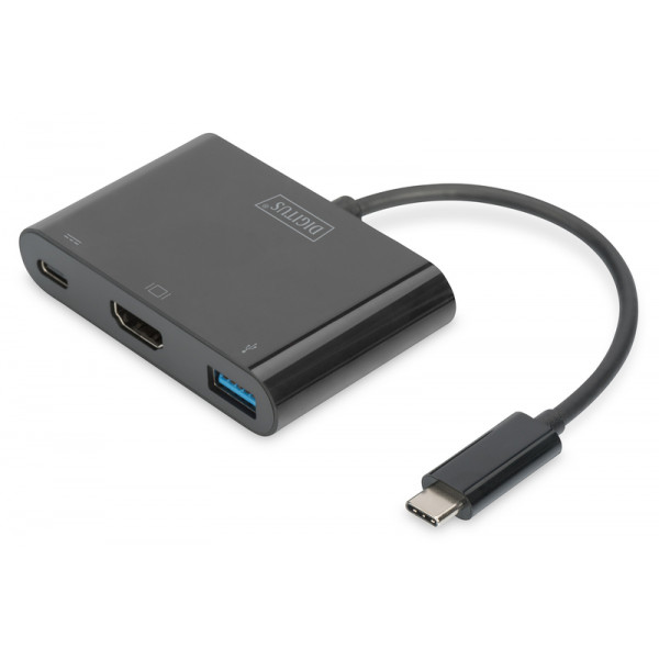 Фото - Перехідник Digitus USB-C - HDMA 2xUSB (DA-70855)