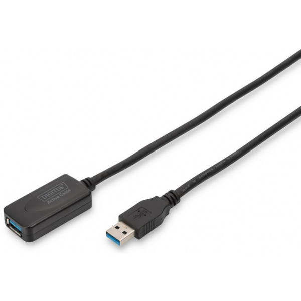 Фото - Кабель USB type A - USB type A Digitus USB 3.0 Active Cable 5m Black (DA-73104)