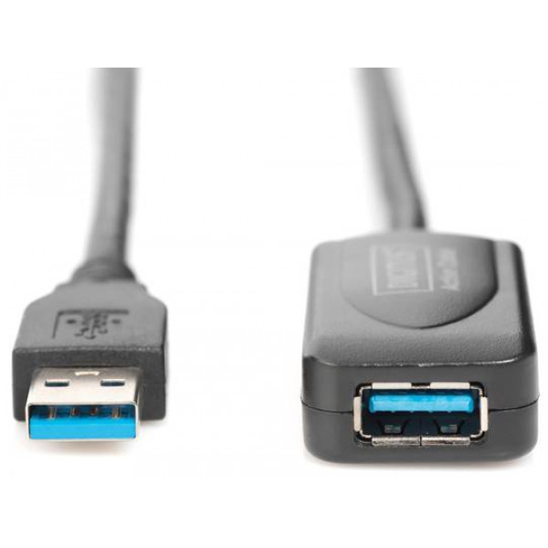Фото - Кабель USB type A - USB type A Digitus USB 3.0 Active Cable 5m Black (DA-73104)