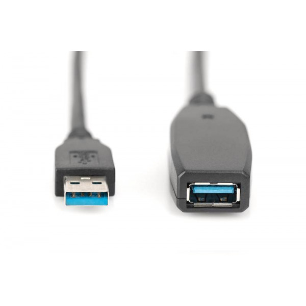 Фото - Кабель USB Type-A - USB Type-A Digitus USB 3.0 Active A/M-A/F 10m Black (DA-73105)