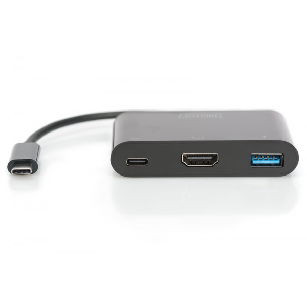 Фото - Перехідник Digitus USB-C - HDMA 2xUSB (DA-70855)