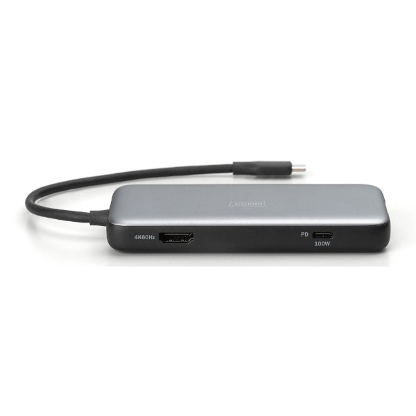 Фото - Хаб USB Digitus USB-C HDMI/2xUSB-A/USB-C/SD/MicroSD/RJ54 (DA-70914)