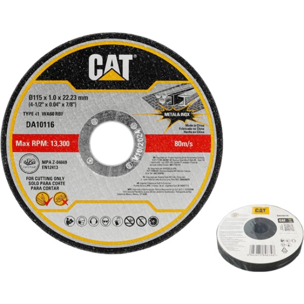 Фото - Круг відрізний по металу CAT 10 шт. (DA10115)