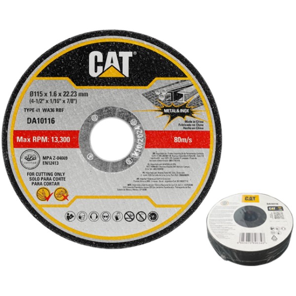 Фото - Круг отрезной по металлу CAT 10 шт. (DA10116)