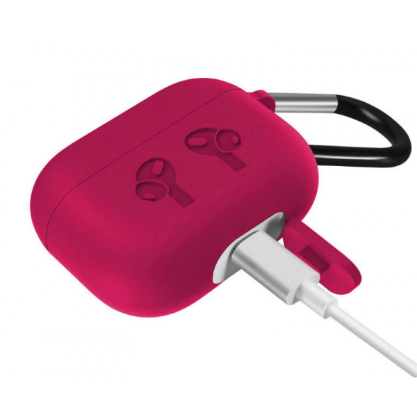 Фото - Чохол для навушників BeCover Silicon Protection for Apple AirPods Pro Rose Red (704504)