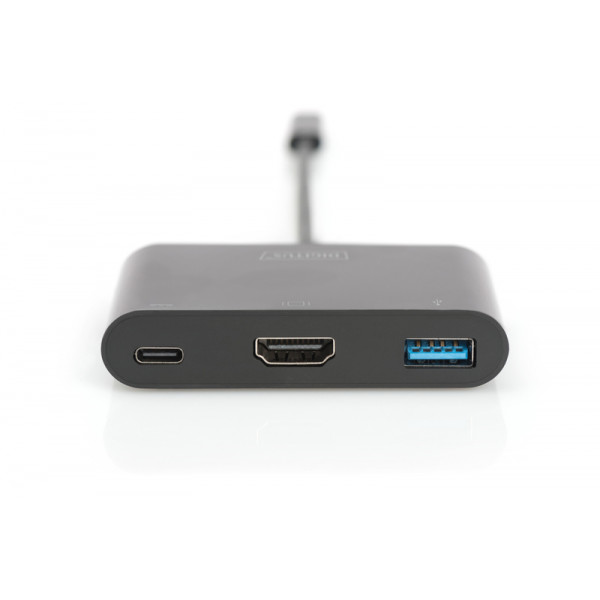 Фото - Перехідник Digitus USB-C - HDMA 2xUSB (DA-70855)