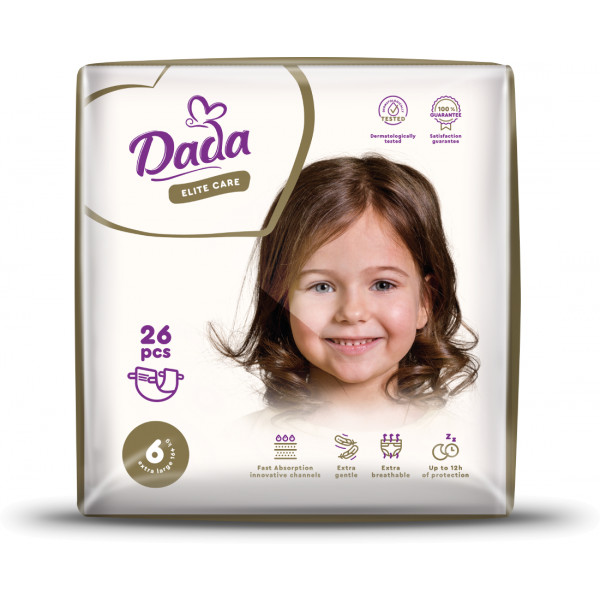 Фото - Одноразові підгузки Dada Elite Care Розмір 6 (16+ кг.), 26 шт. (4820174981129) Фото - Одноразові підгузки Dada Elite Care Розмір 6 (16+ кг.), 26 шт. (4820174981129)