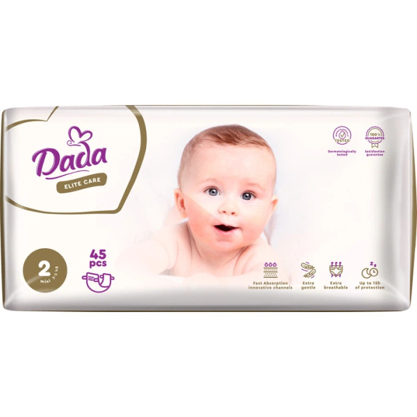 Фото - Одноразовые подгузники Dada детские Elite Care Mini (3–5 кг) 45 шт/уп 2 (981082)