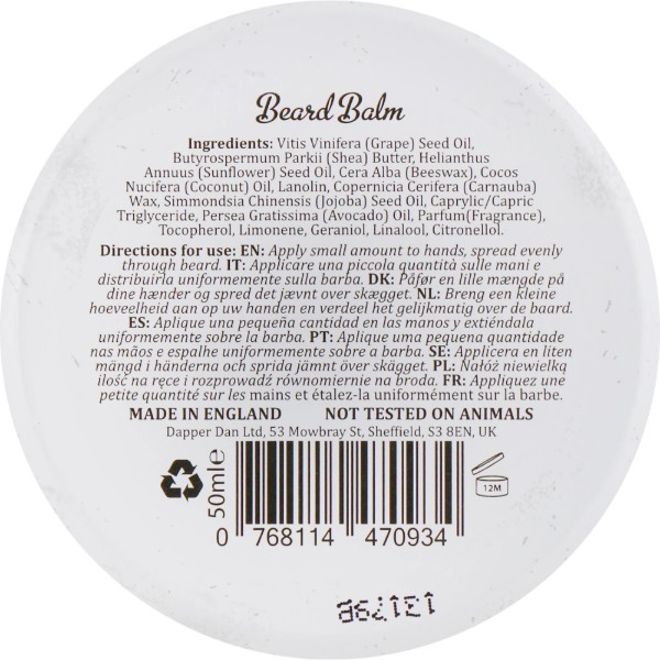 Фото - Бальзам для бороди Dapper Dan Beard Balm 50ml (768114470934)