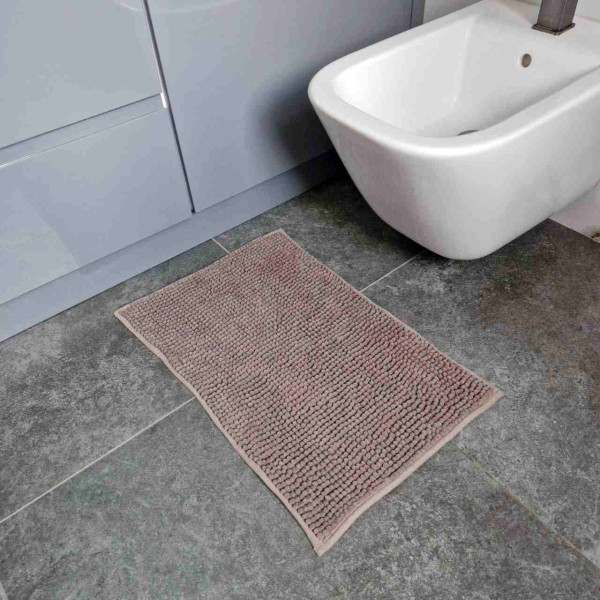 Фото - Килимок для ванної кімнати DarianA мікрофібра Minimal 40x60 см Бежевий (1000010337)