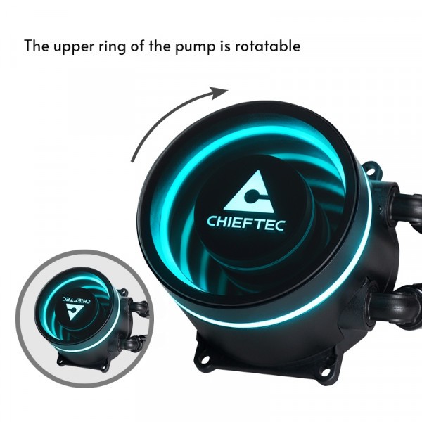 Фото - Водяная система охлаждения Chieftec Iceberg 360 DARK (CLC-360-BLK)