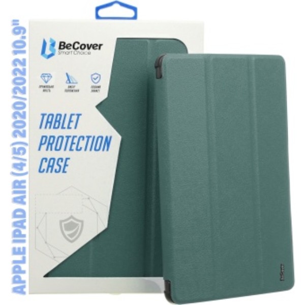 Фото - Чехол для планшета BeCover Soft Edge с креплением Apple Pencil for Apple iPad Air (4/5) 2020/2022 10.9'' Dark Green (711120)