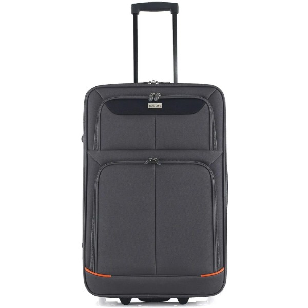 Фото - Валіза Semi Line 24" (M) Grey/Orange Lines (T5754-2)