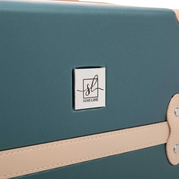 Фото - Чемодан Semi Line 20" (S) Green-Navy (T5838-2)