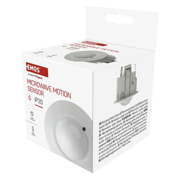 Фото - Проводной датчик движения EMOS GS22111 микроволновой IP20 1200W