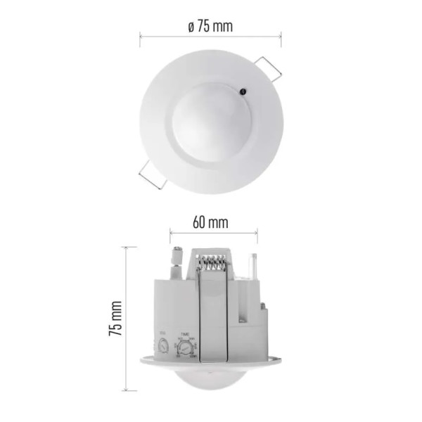 Фото - Проводной датчик движения EMOS GS22111 микроволновой IP20 1200W