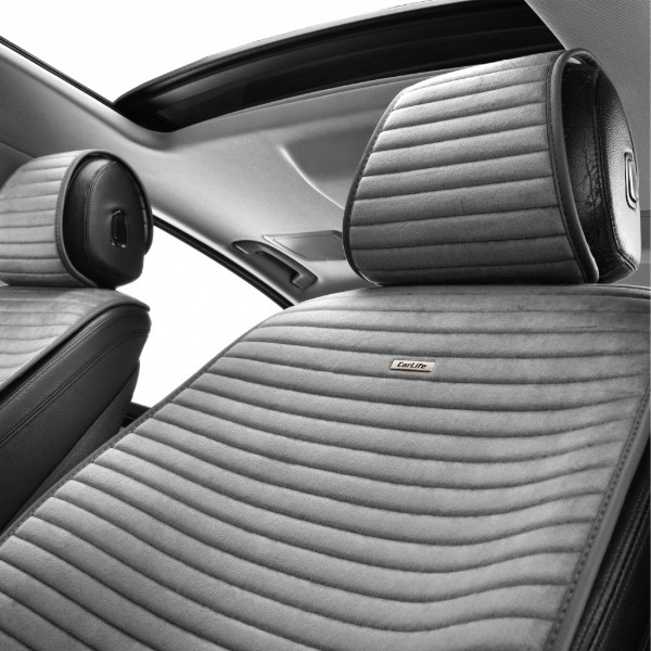 Фото - Комплект накидок на сидіння автомобіля CarLife Sport grey 2 шт. (SC10202)