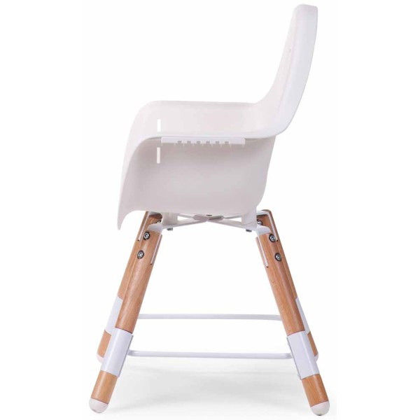 Фото - Стульчик для кормления классический Childhome Evolu 2 Natural/White (CHEVOCHNW)