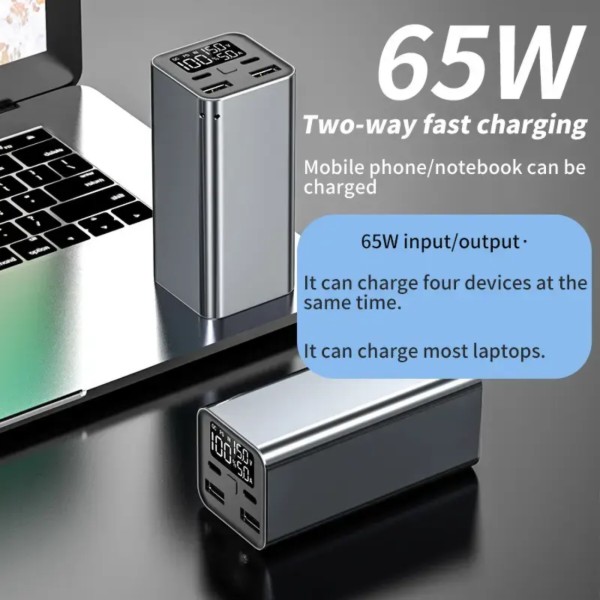 Фото - Батарея мобильная ATRIA Powerbank USB-C 65W 20000mAh (WPD-65)