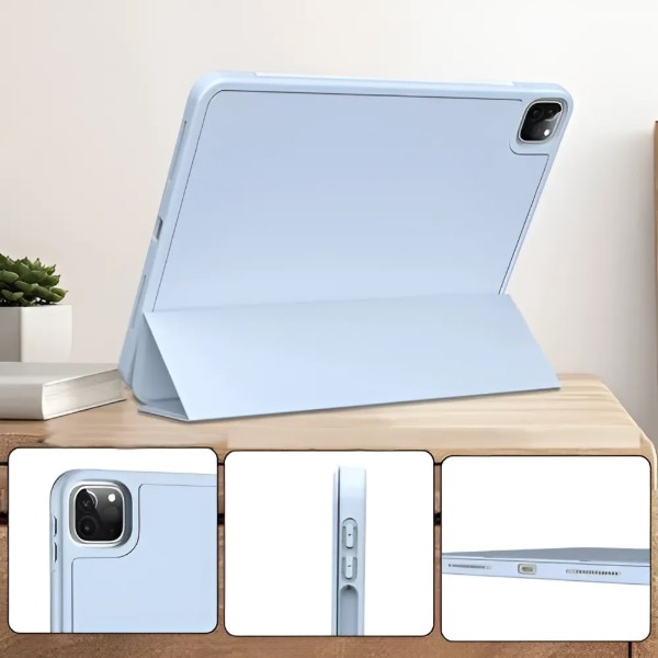 Фото - Чехол для планшета BeCover Tri Fold Soft TPU с креплением Apple Pencil for Apple iPad Pro 11 2020/2021/2022 Light Blue (711112)