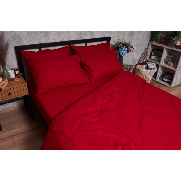 Фото - Комплект постільної білизни Moon&Star Бязь Gold Люкс Cherry Red 175х210 (MS-820003122)