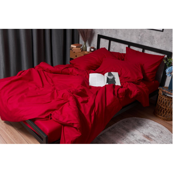 Фото - Комплект постільної білизни Moon&Star Бязь Gold Люкс Cherry Red 175х210 (MS-820003124)